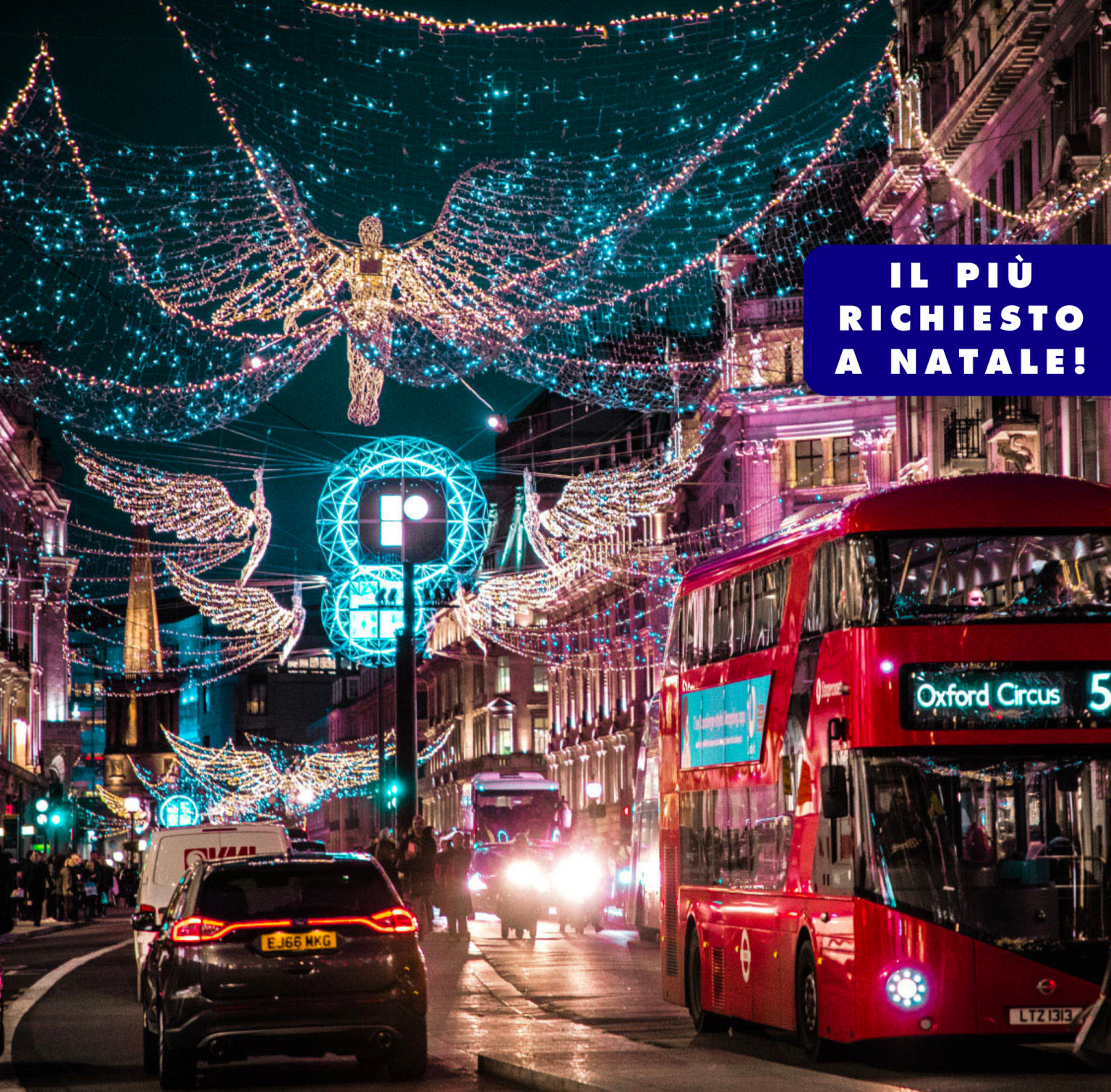 tour luci natalizie a londra